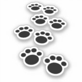 かわいい漫画ペットの歩道 シール (正面)