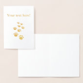 かわいい漫画ペットの歩道 箔カード (ディスプレー)