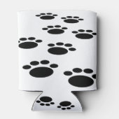 かわいい漫画ペットの歩道 缶クーラー (裏面)