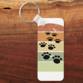 かわいい漫画ペットポートレイルヴィンテージサンセットキーチェーン キーホルダー (正面)