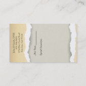 かわいい漫画ペット獣医 名刺 (裏面)