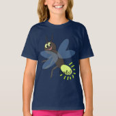 かわいい漫画ホタルのキッズTシャツ Tシャツ (正面)