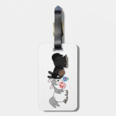 かわいい漫画ポニースタンドオフ荷物タグ ラゲッジタグ (裏面縦)