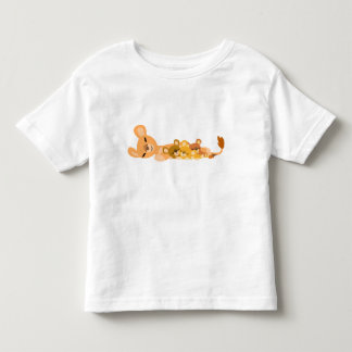 かわいい漫画ムームライオンとカブの子ども服 トドラーTシャツ