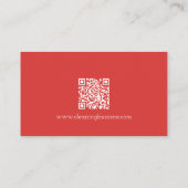 かわいい漫画メイドハウスクリーニングサービスQRコード 名刺 (裏面)