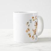 かわいい漫画ヤギのマンダラジャンボマグ ジャンボコーヒーマグカップ (正面右)