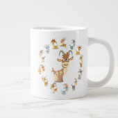 かわいい漫画ヤギのマンダラジャンボマグ ジャンボコーヒーマグカップ (右)