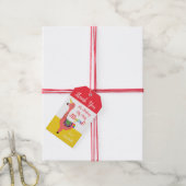 かわいい漫画ユニコーンフラミンゴラマ誕生日パーティー ギフトタグ (より糸付き)