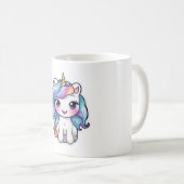 かわいい漫画ユニコーン4 コーヒーマグカップ (正面右)