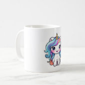 かわいい漫画ユニコーン4 コーヒーマグカップ (正面左)