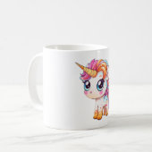 かわいい漫画ユニコーン コーヒーマグカップ (正面左)