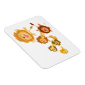 かわいい漫画ライオンズパレードの柔軟なマグネット マグネット (右側)