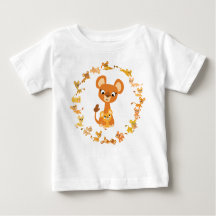 かわいい漫画ライオンズマンダラベビーTシャツ