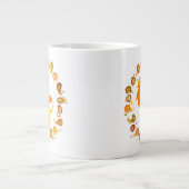 かわいい漫画ライオンマンダラジャンボマグカップ ジャンボコーヒーマグカップ (正面)