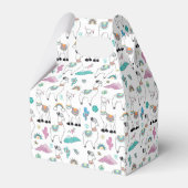 かわいい漫画ラマのパターン フェイバーボックス (裏面サイド)