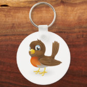 かわいい漫画ロビンイラストレーション キーホルダー (正面)