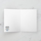 かわいい漫画ロボット | Hello Human カード (内部)