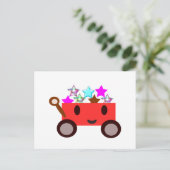 かわいい漫画ワゴン ポストカード (スタンド正面)