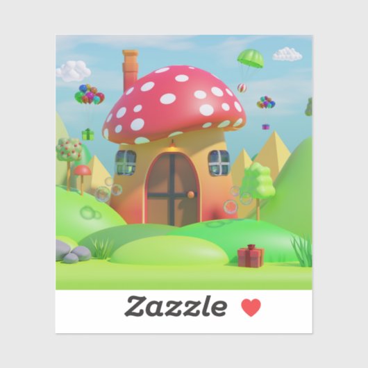 かわいい漫画ワンダーランド：カスタムビニールのシールをカット シール (シート)