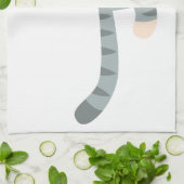 かわいい漫画子猫 キッチンタオル (折り畳み)