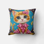 かわいい漫画子猫 クッション (裏面)