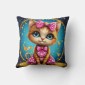 かわいい漫画子猫 クッション (裏面)