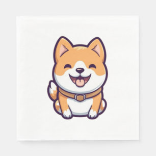 かわいい漫画柴犬 スタンダードランチョンナプキン