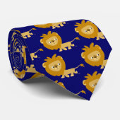 かわいい漫画歩くライオンタイ ネクタイ (ロール)