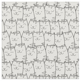 かわいい漫画猫の生地2 ファブリック