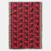 かわいい漫画猫ブランケット スローブランケット (正面縦)