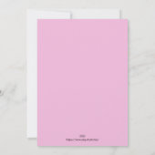 かわいい漫画誕生日カード サンキューカード (裏面)