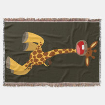 かわいい漫画踊りキリン