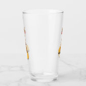 かわいい漫画踊りキリン タンブラーグラス (右)