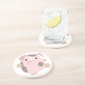 かわいい漫画踊りピグコースター コースター (側面)