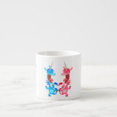 かわいい漫画踊りユニコーンEspresso Mug エスプレッソカップ (正面)