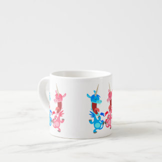 かわいい漫画踊りユニコーンEspresso Mug エスプレッソカップ