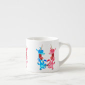 かわいい漫画踊りユニコーンEspresso Mug エスプレッソカップ (右)