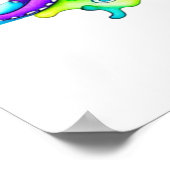 かわいい漫画遊タコのギター ポスター (角)