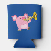 かわいい漫画遊豚のトランペットクーラーボックス 缶クーラー (裏面)