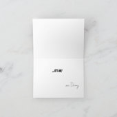 かわいい漫画間抜けバニープンバレンタインカード シーズンカード (内部)