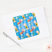 かわいい漫画 スクエアシール (封筒)