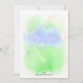 かわいい漫画Dino誕生日カード サンキューカード (裏面)