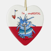 かわいい漫画KIwiハートオーナメント セラミックオーナメント (右)