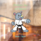 かわいい漫画rhinoカンフー漫画 ウィンドウサイン (シート2)