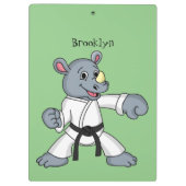 かわいい漫画rhinoカンフー漫画 クリップボード (裏面)