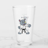 かわいい漫画rhinoカンフー漫画 タンブラーグラス (裏面)