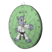 かわいい漫画rhinoカンフー漫画 ダーツボード (正面右)