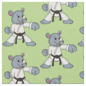 かわいい漫画rhinoカンフー漫画 ファブリック (クローズアップ)