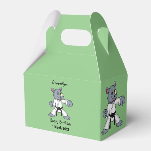 かわいい漫画rhinoカンフー漫画 フェイバーボックス (正面サイド)