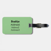 かわいい漫画rhinoカンフー漫画 ラゲッジタグ (裏面横)